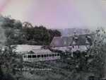 The very earliest pics of the tea pavilion assembled in the front garden of The Mead circa 1923 and amongst the vegetable growing of the existing market garden ... by James & Annie Wilson of Scotland. The terraced lawn below the new purpose built pavilion to house chairs and tables came later when the business took off.