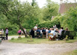 Charity teas at 'The Buttles' (now 1/2 of The Mead, car park side) 2002.