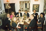 Dining room: 'The Bunch of Lilies' Dinner Party 1989.