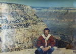 At the Grand Canyon Nov. 1980 and wearing Greek island jacket from May 1980 trip!
