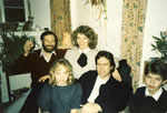 Michael Balfour of Sherborne & the Routh Family at St. Catherine's Harvest Supper, drawing room 1989.