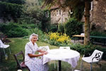 Buttle 1st. Cousin Nancy from Dublin (with book on table).