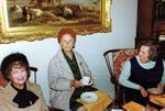 IRIS (Garden Cottage), Ethel & Gladys, Bishop's visit in Mead sittingroom under that big water colour!
